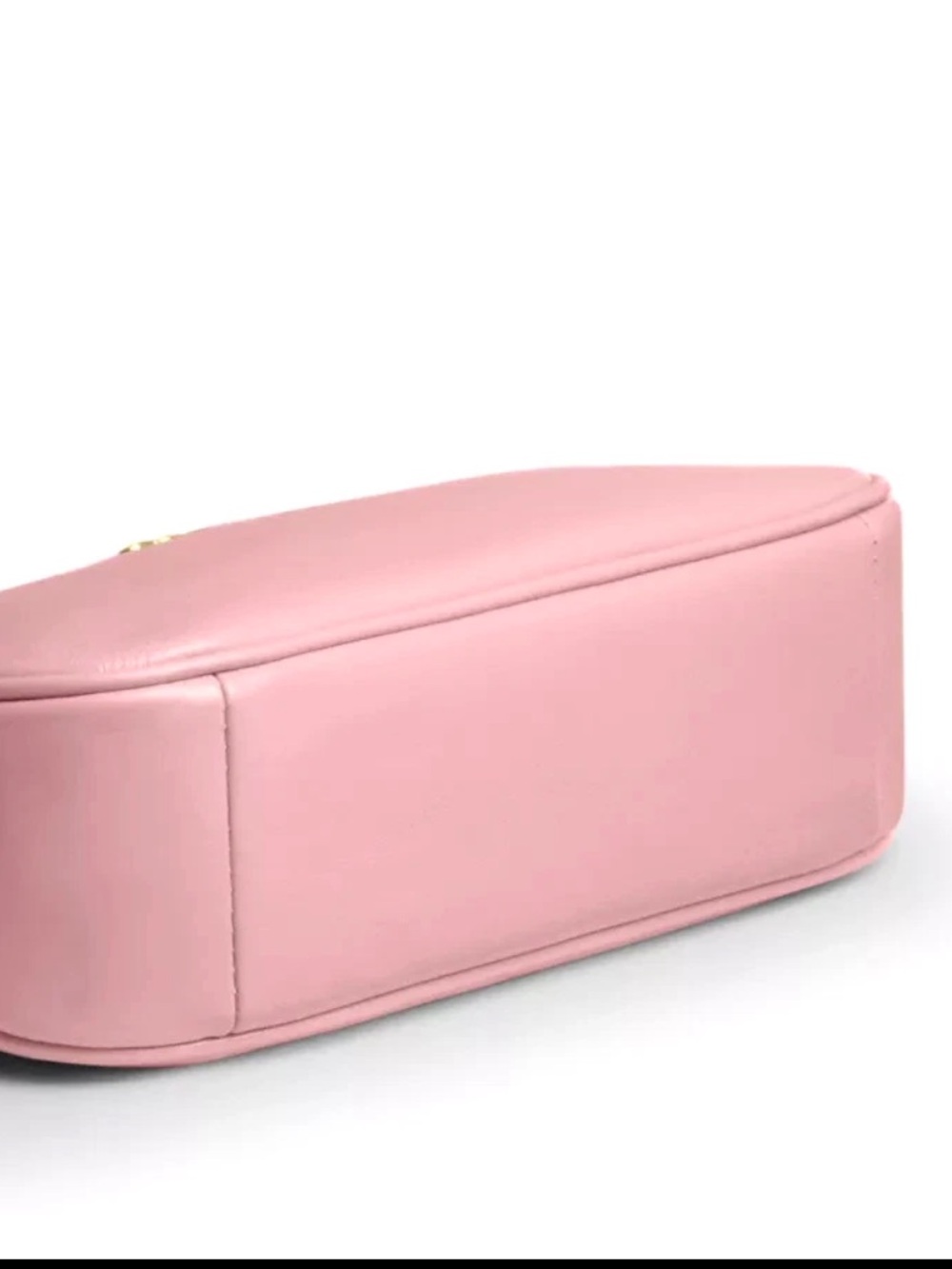 Coach Pink Leather Shoulder Bag with Gold Chain Accents - Picture 6 of 12